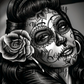 Black and white Catrina 2