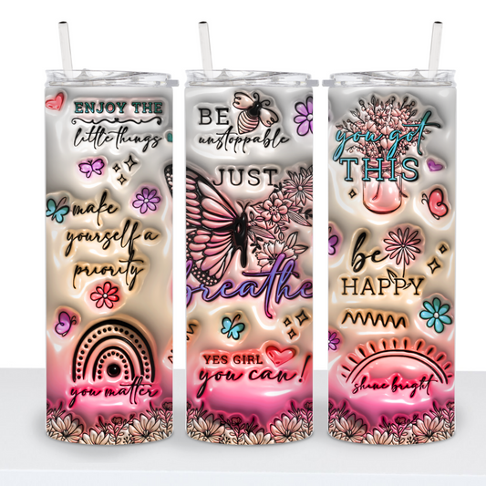 3D teen girl affirmation