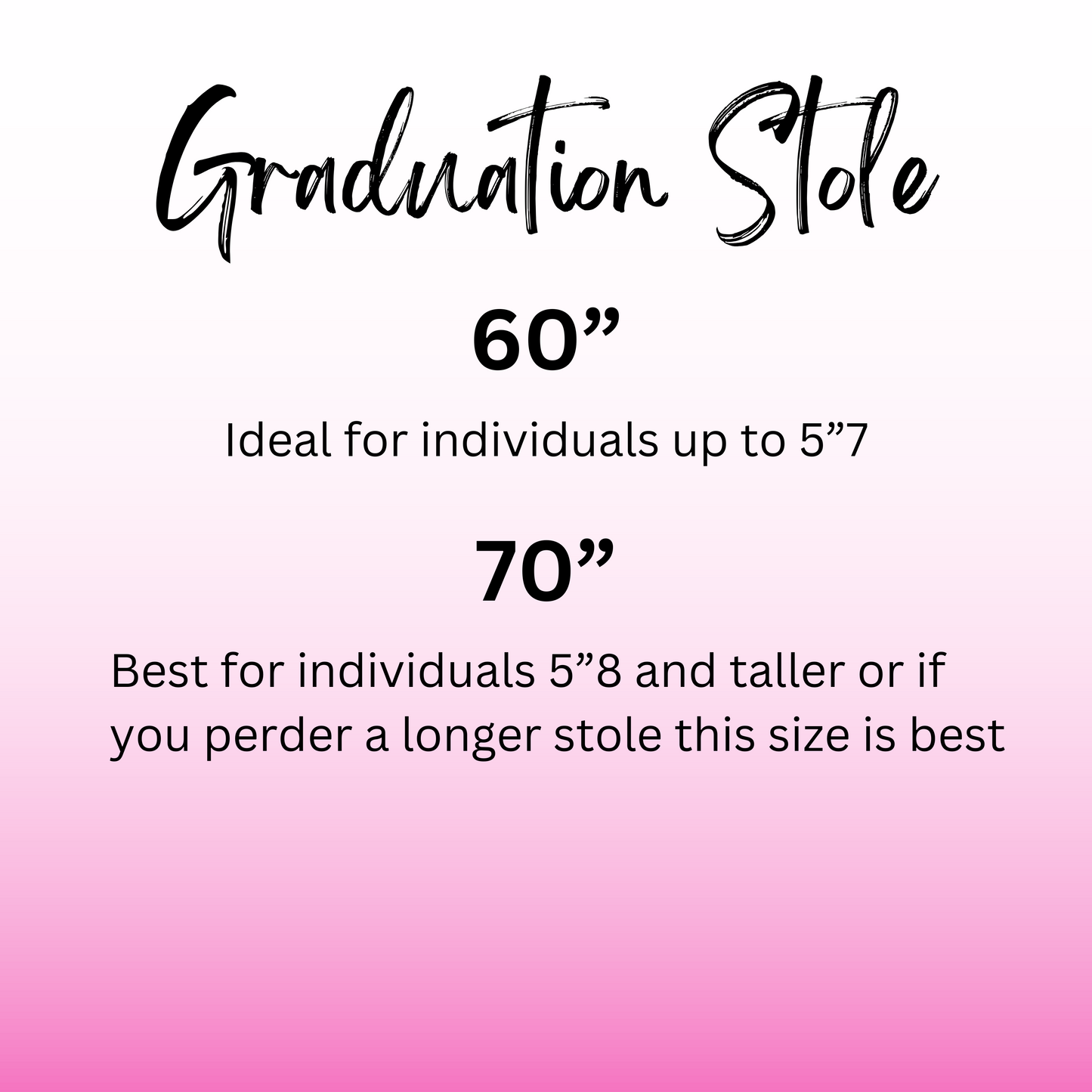Custom Graduation Stole