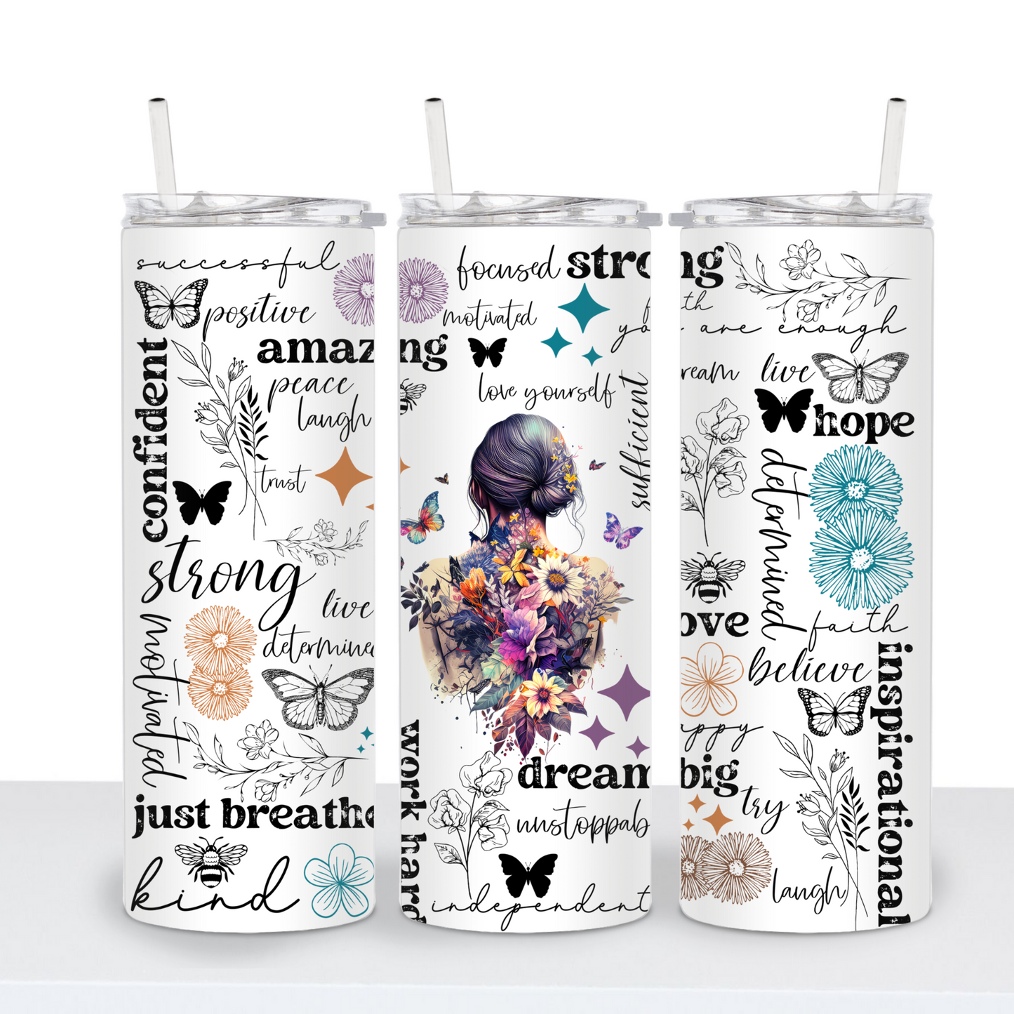 Affirmation 20oz sublimation Tumbler Transfer