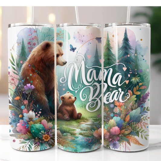 Mama Bear 20oz sublimation tumbler