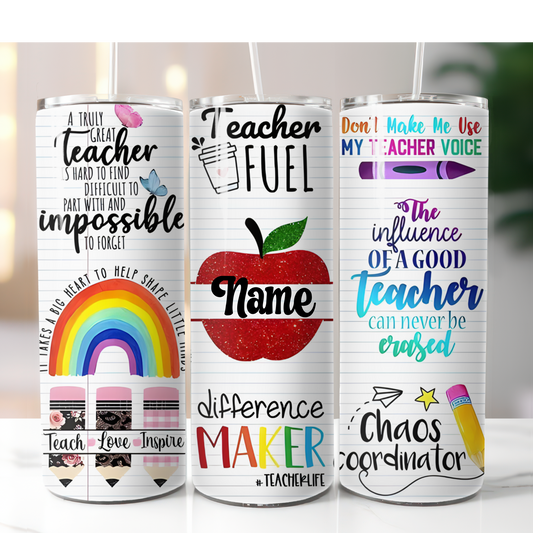 Custom Teacher Tumbler