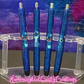 Blue glitter pen